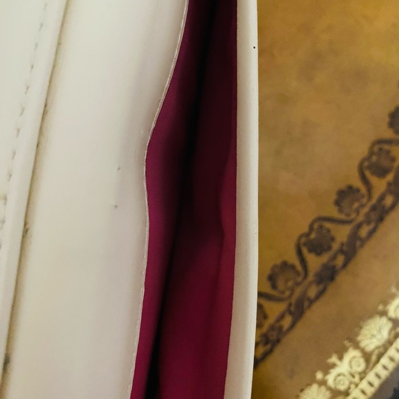 Coach Vintage White Cream Leather Trifold Wallet w Snap Closure - Picture 10 of 13